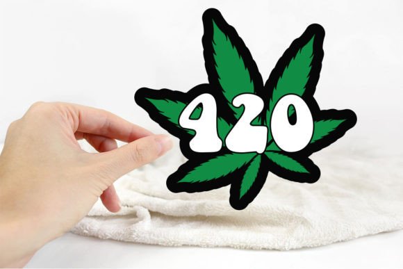 420 Sticker Design: Bold Graphics for T-Shirt Designs