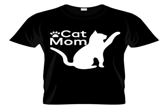 Cat Mom Mother's Day T-shirt: Graphics & Designs