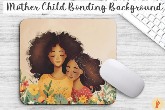 Mother Child Bonding Background: Graphics for Branding