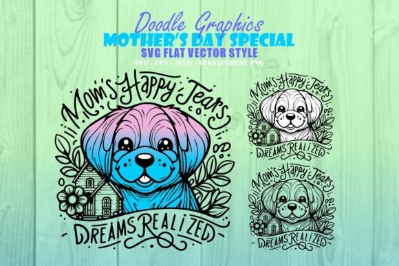 Mother's Day Rustic Art: Graphics & Illustrations