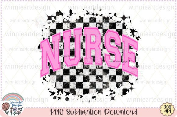 Nurse Retro Checkered Grunge Rocker Mom Review