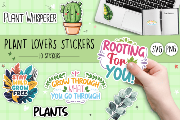 Plant Lover Stickers: Graphics & Labels Amp Review