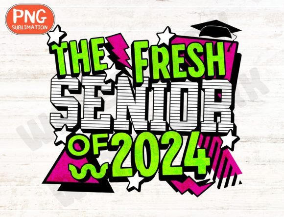 Reviewing the Class of 2024 Retro Graduation PNG for Stitching