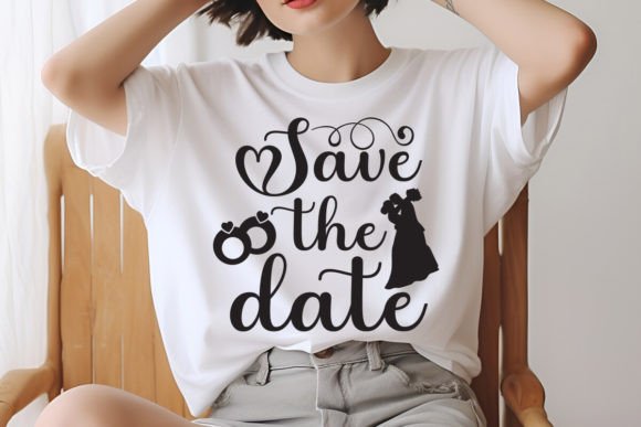 Save the Date SVG Design: Graphics for T-Shirt Designs