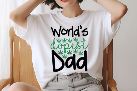 World s Dopest Dad SVG: Graphics for T-Shirt Designs